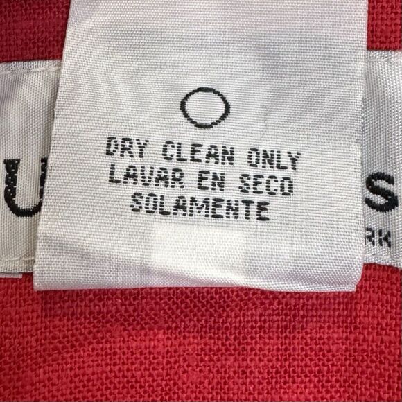 Vintage Ultra Womens Embroidered Linen Blend Sheath Dress Size 14 Red Sailboat - Picture 11 of 11